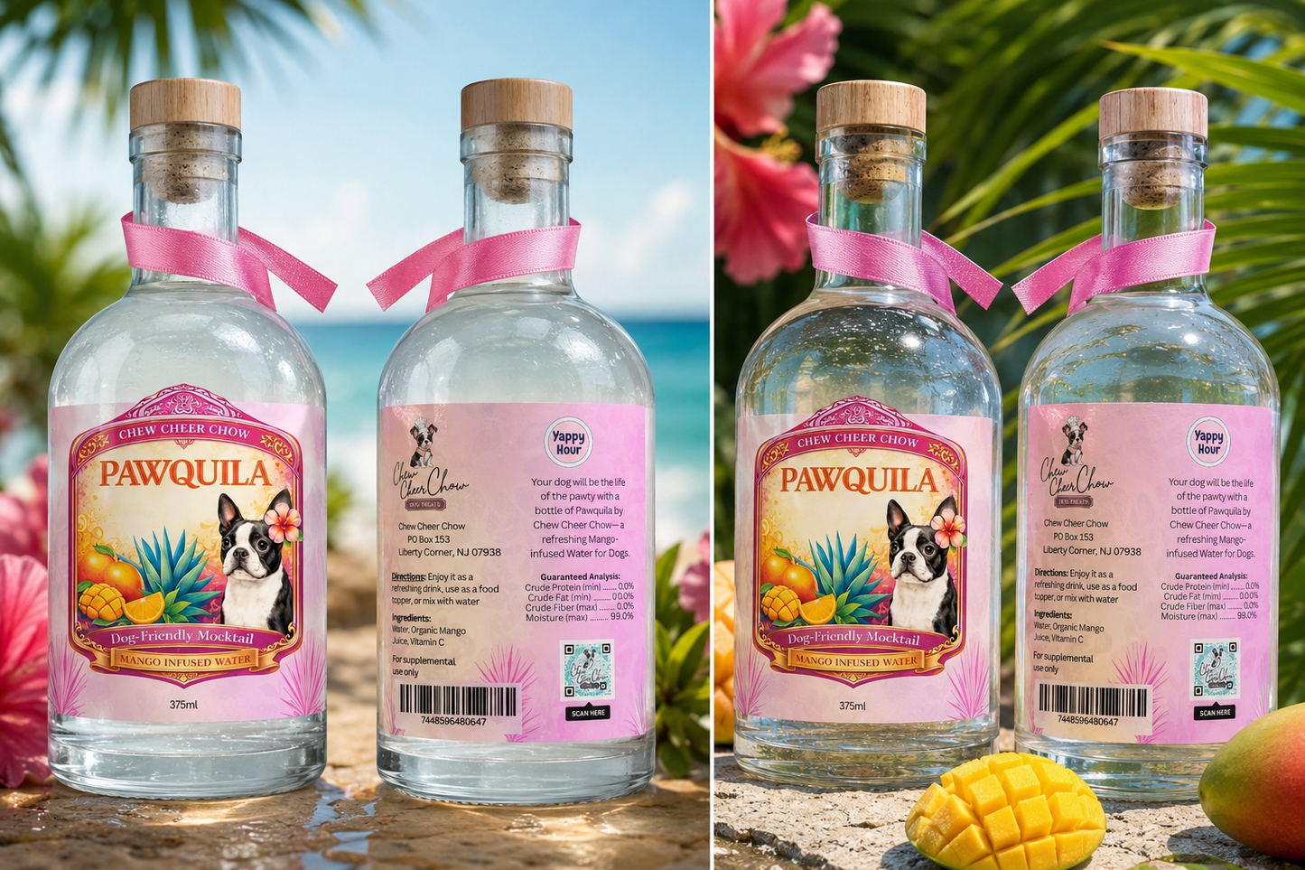 PawQuila - All-Natural Mango Infused Dog Beverage - Non-Alcohol